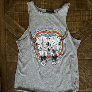 Boho western tank top